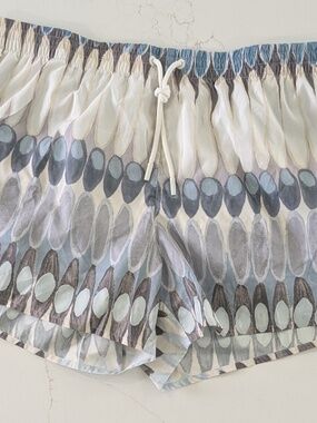 COMMAS Mens Short Swim Shorts XXL NWT White Multicolor Abstract Luxury Resort
